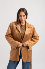 Giacca in suede FEDERICA BI