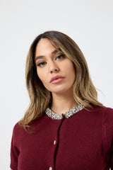 Cardigan collo gioiello FEDERICA BI ( vari colori )