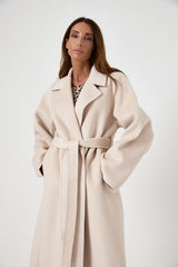 Cappotto beige cachemire e lana FEDERICA BI