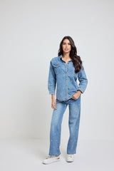 Denim fiorellini FEDERICA BI