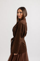 Giacca in suede FEDERICA BI