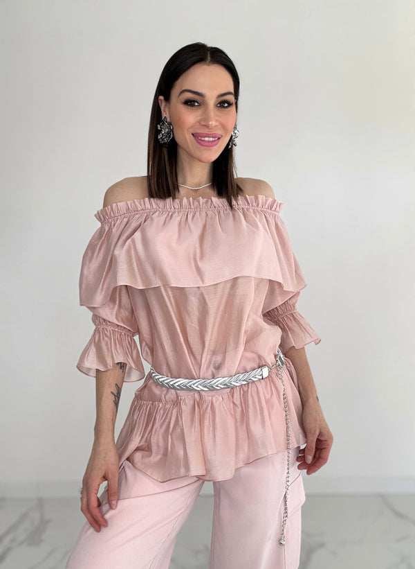 Camicia volant vari colori FEDERICA BI