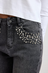 Denim nero gioiello FEDERICA BI