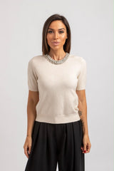 Maglia collo gioiello FEDERICA BI (piu’ colori)