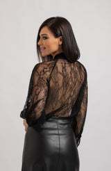 Camicia FEDERICA BI in pizzo nero