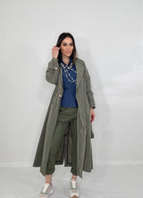 Trench verde AMIRA FEDERICA BI