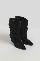 Stivaletto nero suede FEDERICA BI