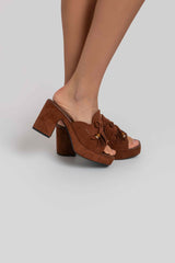 Zoccolo in ecosuede FEDERICA BI