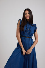 Abito in denim azzurro FEDERICA BI