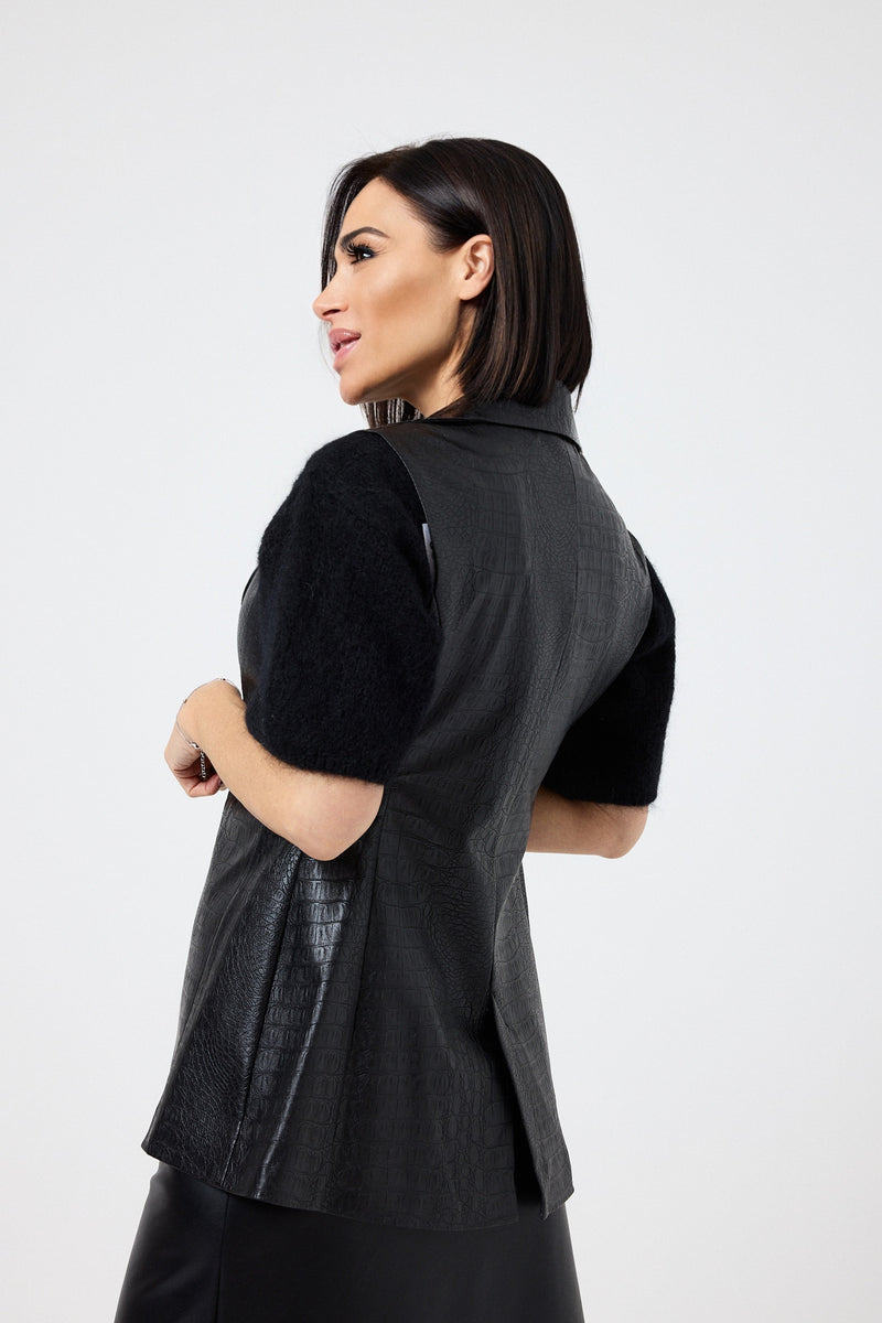 Gilet in similpelle FEDERICA BI