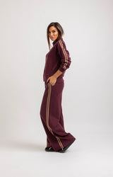 Completo in felpa bordeaux FEDERICA BI