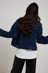 Giacca in blu denim FEDERICA BI