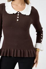 Maglia colletto FEDERICA BI ( più colori )