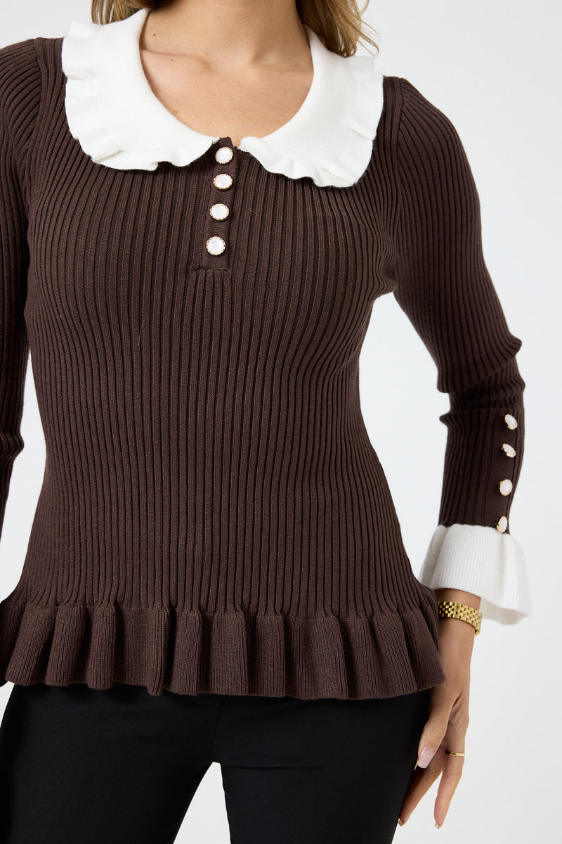 Maglia colletto FEDERICA BI ( più colori )