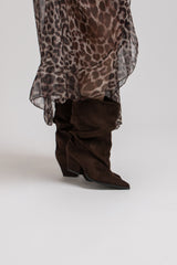 Stivaletto moro suede FEDERICA BI