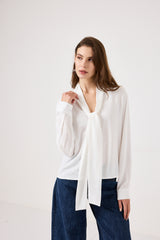 Camicia bianca in chiffon FEDERICA BI
