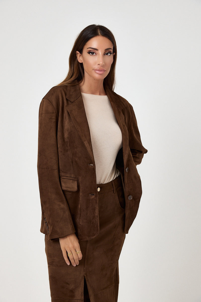 Blazer in eco suede FEDERICA BI