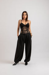 Body nero in pizzo FEDERICA BI