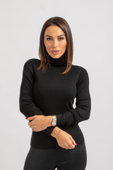 Maglia nera in lana FEDERICA BI
