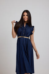 Abito in denim blu FEDERICA BI