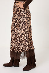 Gonna lunga stampa animalier FEDERICA BI