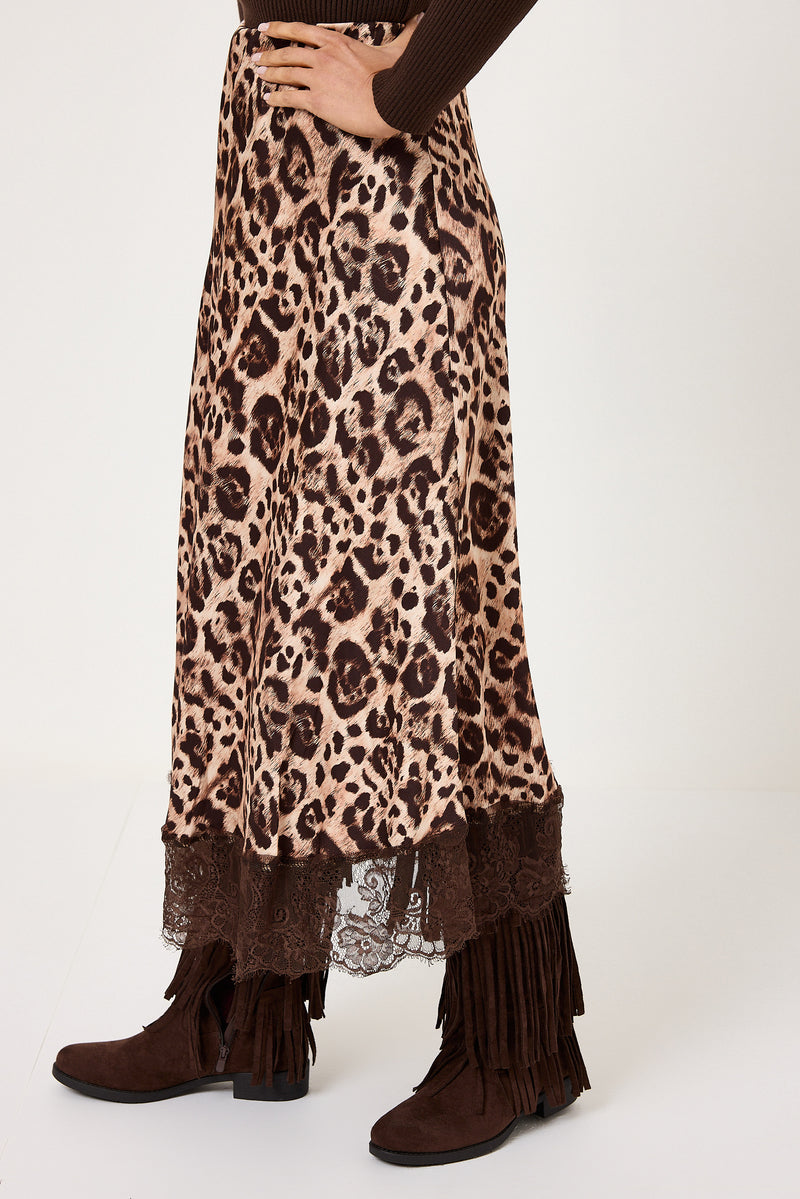 Gonna lunga stampa animalier FEDERICA BI