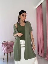 Cardigan in viscosa lurex FEDERICA BI ( vari colori )