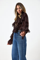 Camicia moro volant FEDERICA BI
