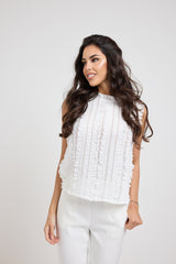 Camicia bianca in chiffon FEDERICA BI