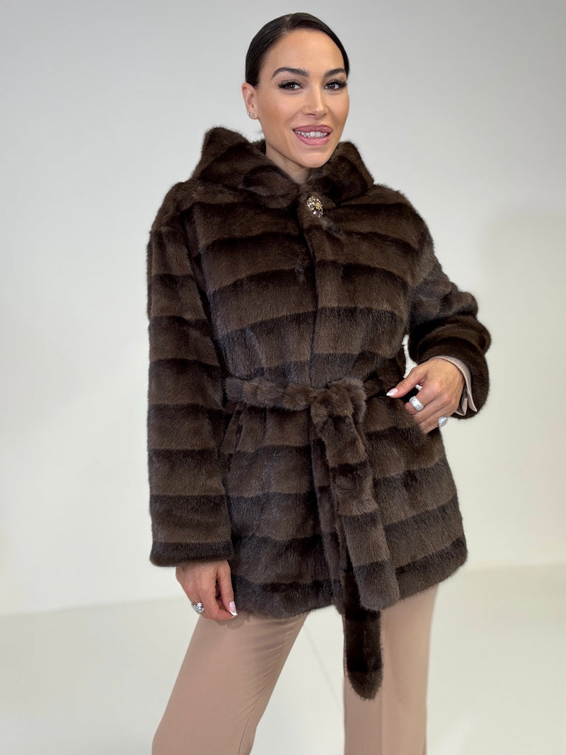 Ecovisone con cappuccio moro FEDERICA BI