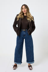 Blazer in ciniglia con spilla FEDERICA BI