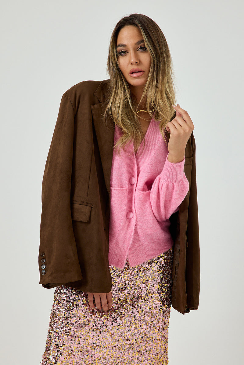 Cardigan rosa FEDERICA BI
