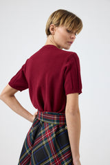 Maglia treccia cristalli FEDERICA BI