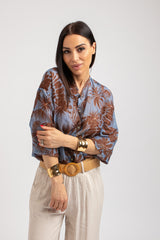 Pantalone in viscosa beige light FEDERICA BI