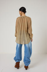 Camicia biscotto perline FEDERICA BI