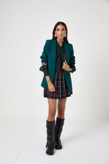 Gonna tartan blu FEDERICA BI