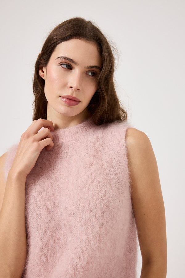 Gilet kid mohair ( vari colori ) FEDERICA BI