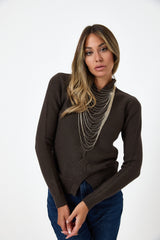 Maglia treccia FEDERICA BI ( vari colori )