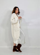 Cardigan bianco latte BEATRICE