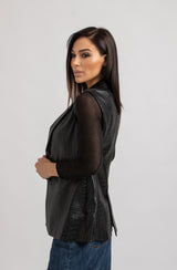 Gilet nero FEDERICA BI