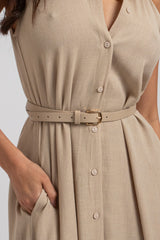 Abito lungo beige ALISSA BY FEDERICA BI