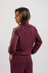 Completo in felpa bordeaux FEDERICA BI