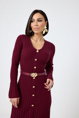 Abito con cintura FEDERICA BI ( vari colori )