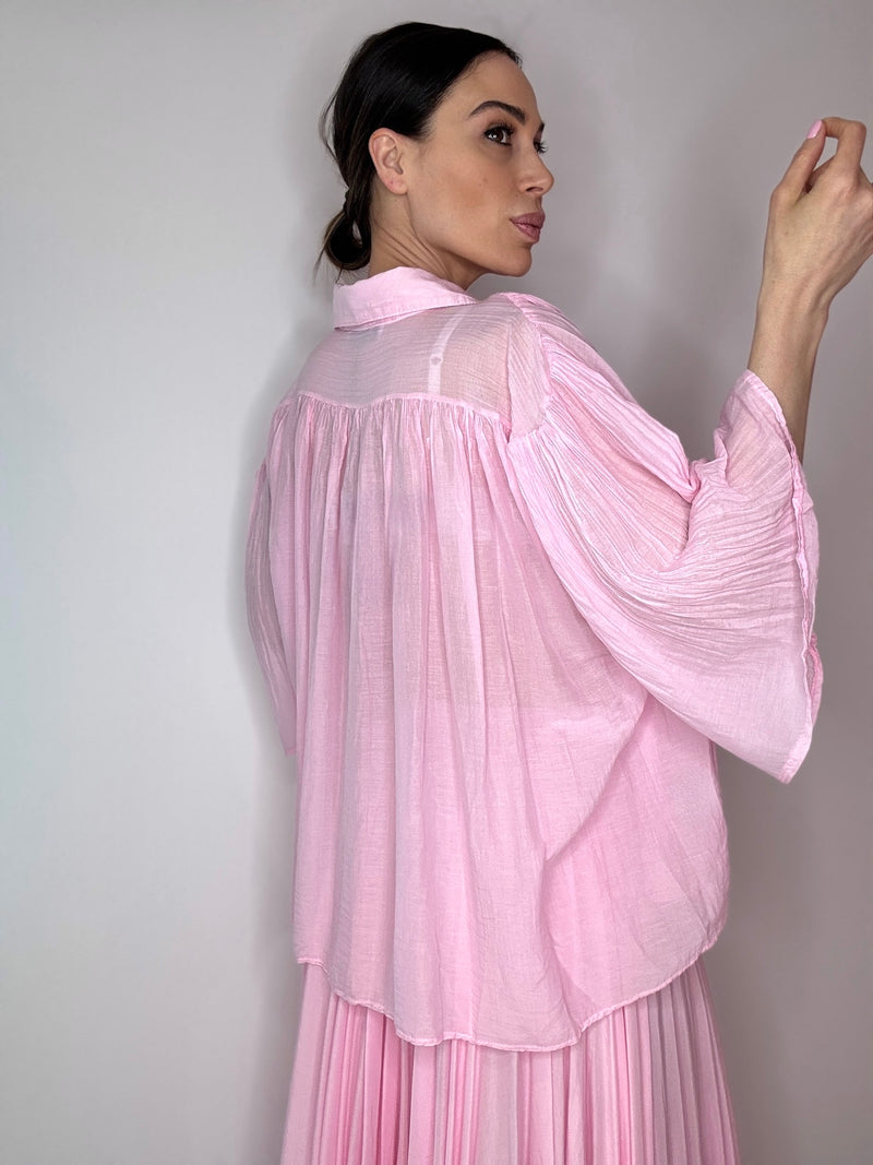 Camicia rosa in cotone FEDERICA BI