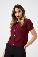 Cardigan collo gioiello FEDERICA BI ( vari colori )