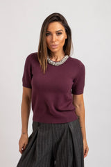 Maglia collo gioiello FEDERICA BI (piu’ colori)