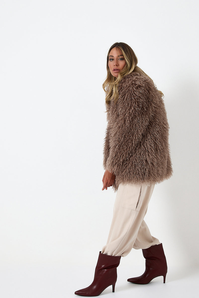 Pantalone cargo beige FEDERICA BI