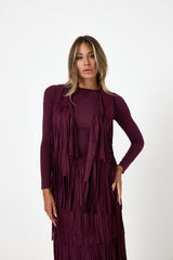 Gonna bordeaux in ecosuede FEDERICA BI