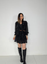 Abito nero rouge FEDERICA BI