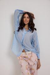 Camicia gessata FEDERICA BI (vari colori)